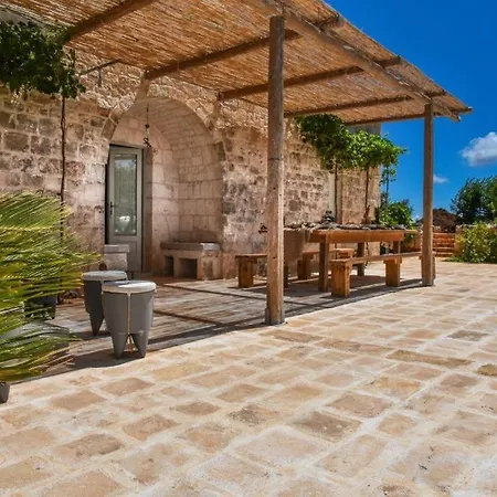 别墅 Trulli Alma Viva Con Piscina *