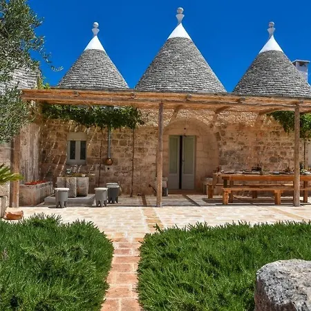 别墅 Trulli Alma Viva Con Piscina *